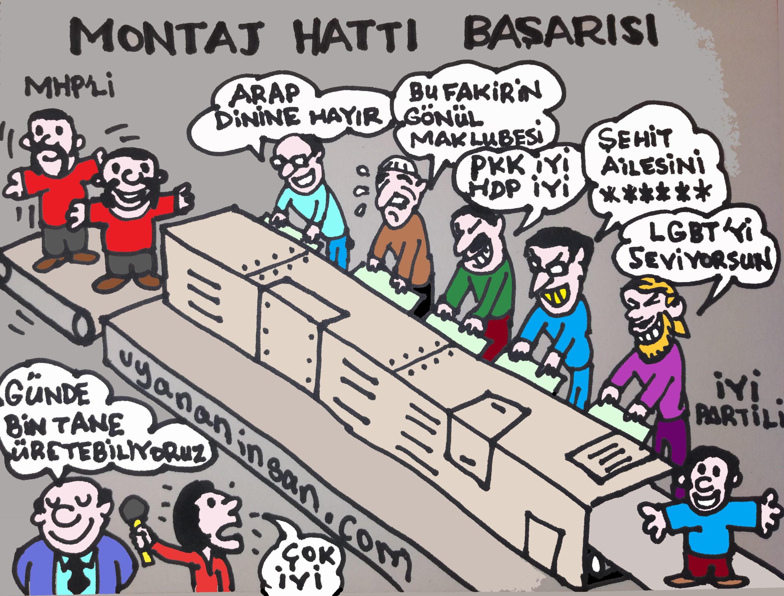 Karikatür: Montaj hattı başarısı