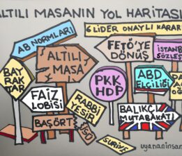 KARİKATÜR: ALTILI MASANIN YOL HARİTASI