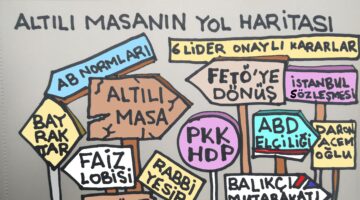 KARİKATÜR: ALTILI MASANIN YOL HARİTASI