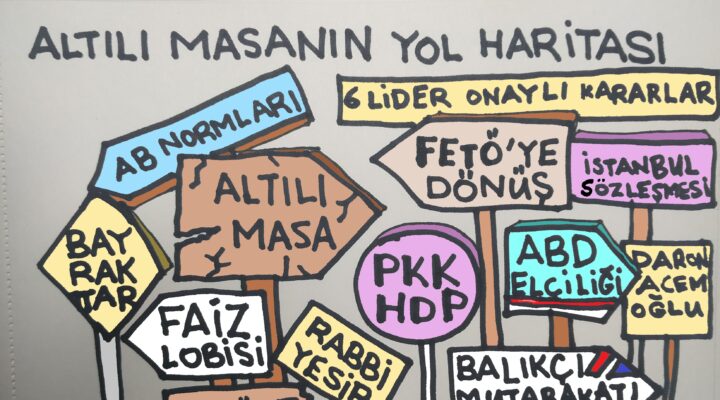 KARİKATÜR: ALTILI MASANIN YOL HARİTASI