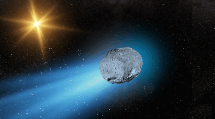 ‘Uzaylıların gemisi’ gaz püskürtüyor